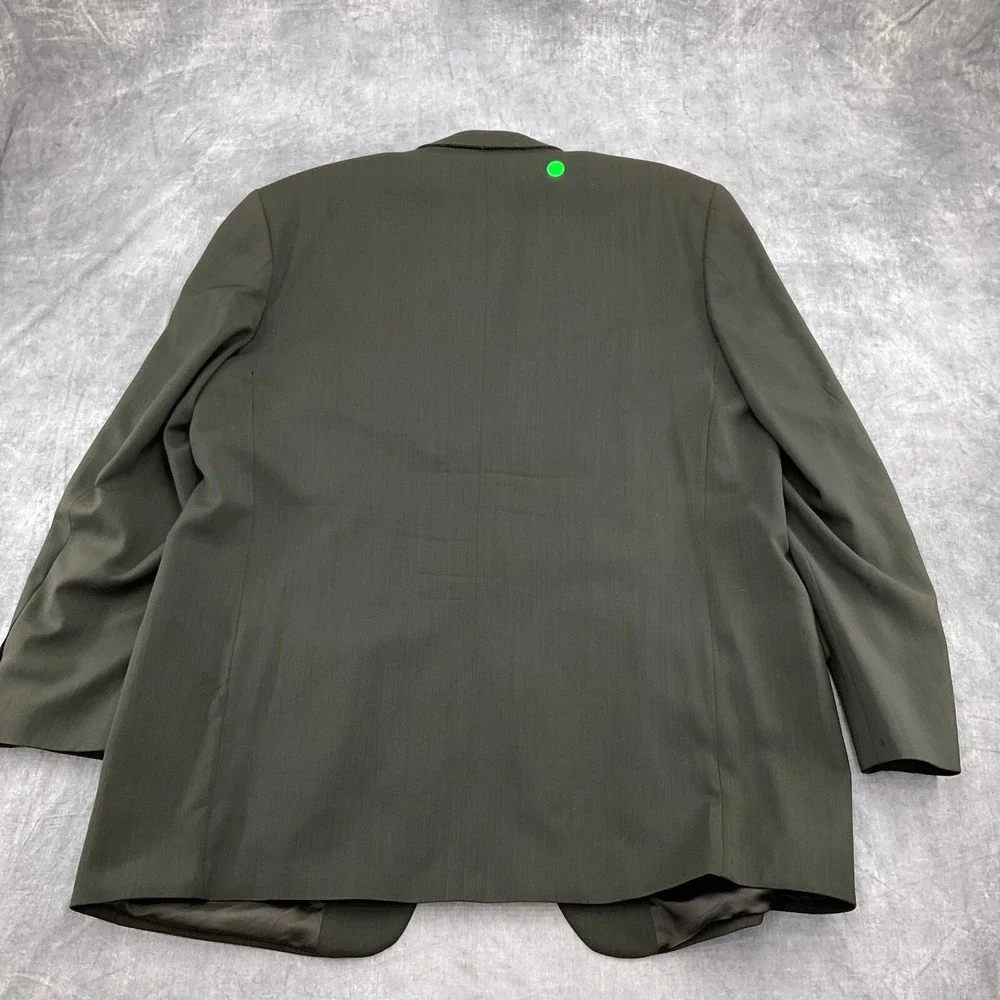 Joseph Feiss Blazer Men 44L Brown 3 Button Classic Neutral Office Jacket Flaws